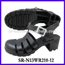 SR-N13WR210-12 (2) sandales en pvc de dames sandales en plastique wholesle ladies jelly sandals